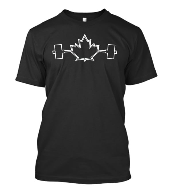 George Springer Toronto Blue Jays Maple Leaf Weightlifting Barbell T-Shirt