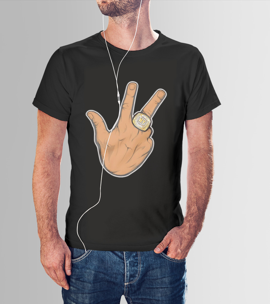 Jalen Brunson New York Knicks 2026 World Champs Ring Gesture T-Shirt