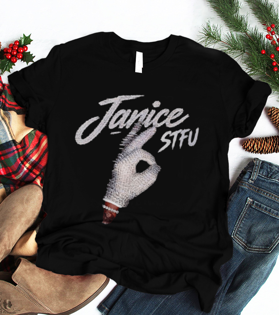 Janice STFU Iceman Drake Hand Gesture T-Shirt
