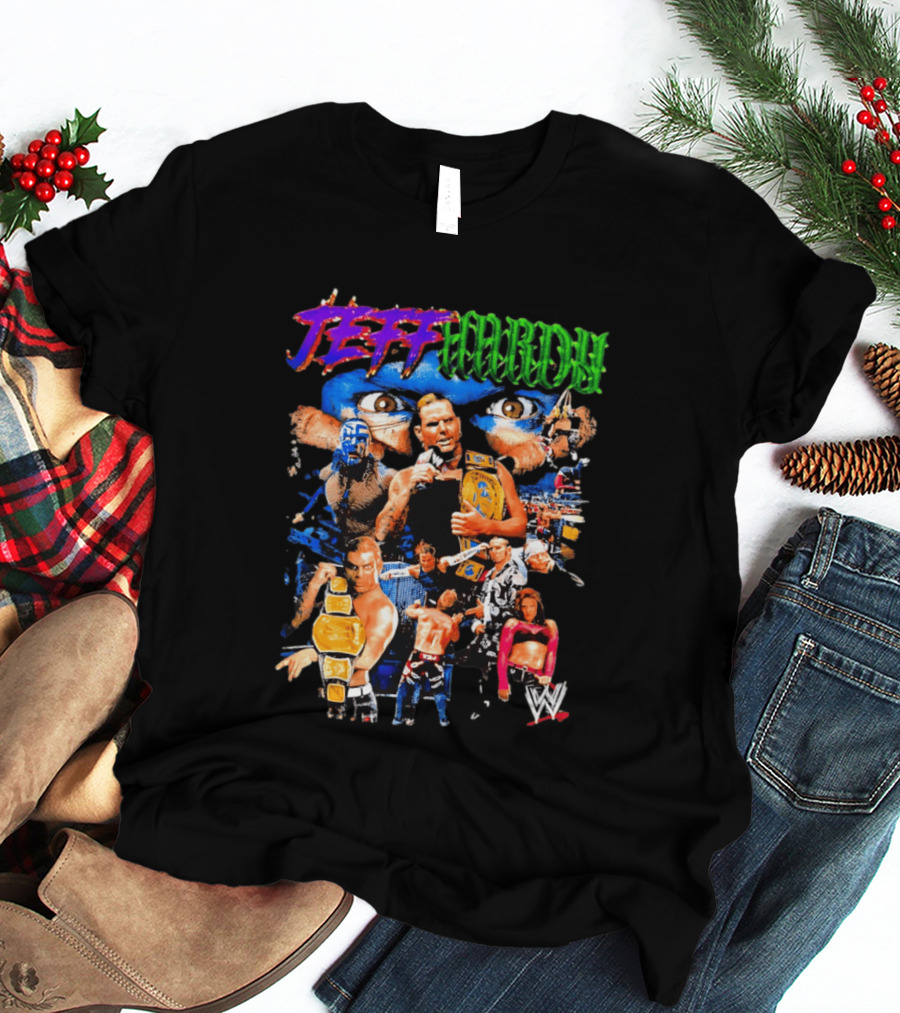 Jeff Hardy WWE Champion Legends Collage T-Shirt