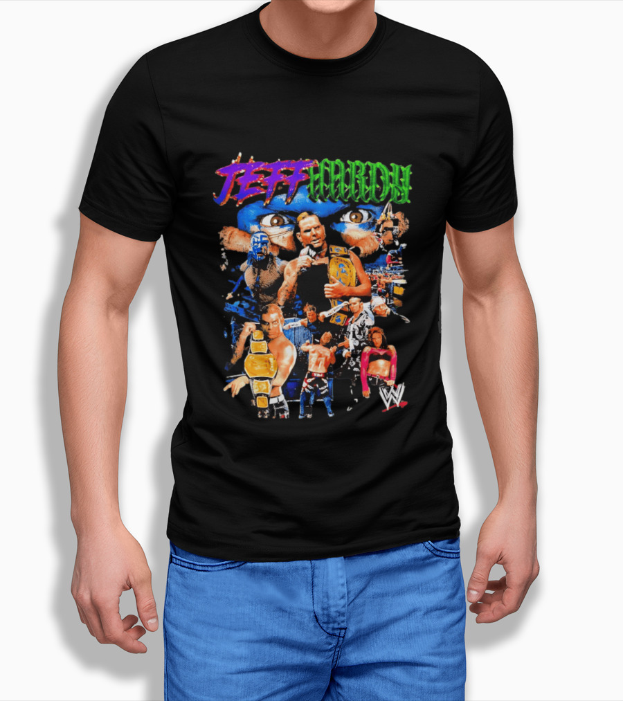 Jeff Hardy WWE Champion Legends Collage T-Shirt