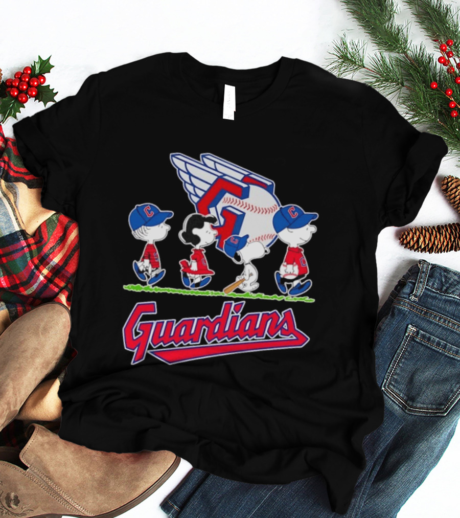 Cleveland Guardians Snoopy Charlie Brown Lucy Linus Abbey Road 2026 T-Shirt