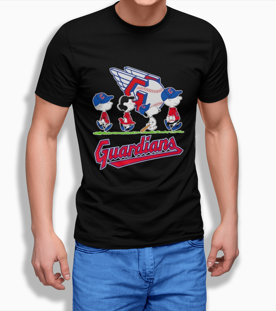 Cleveland Guardians Snoopy Charlie Brown Lucy Linus Abbey Road 2026 T-Shirt