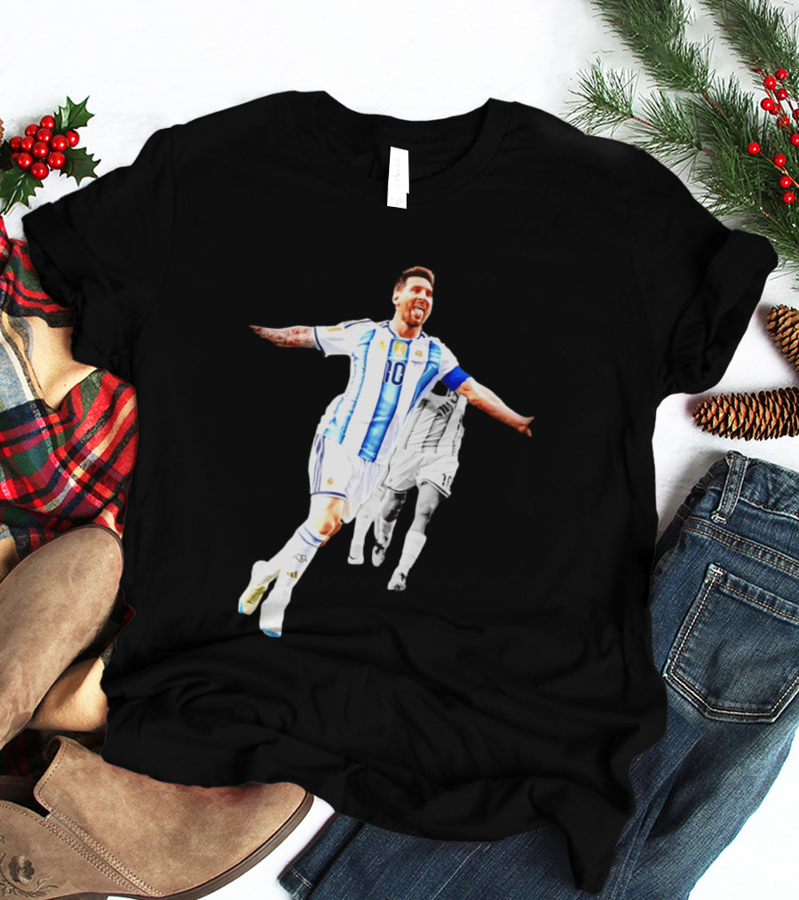 Lionel Messi Number 10 Argentina National Team Iconic Celebration T-Shirt