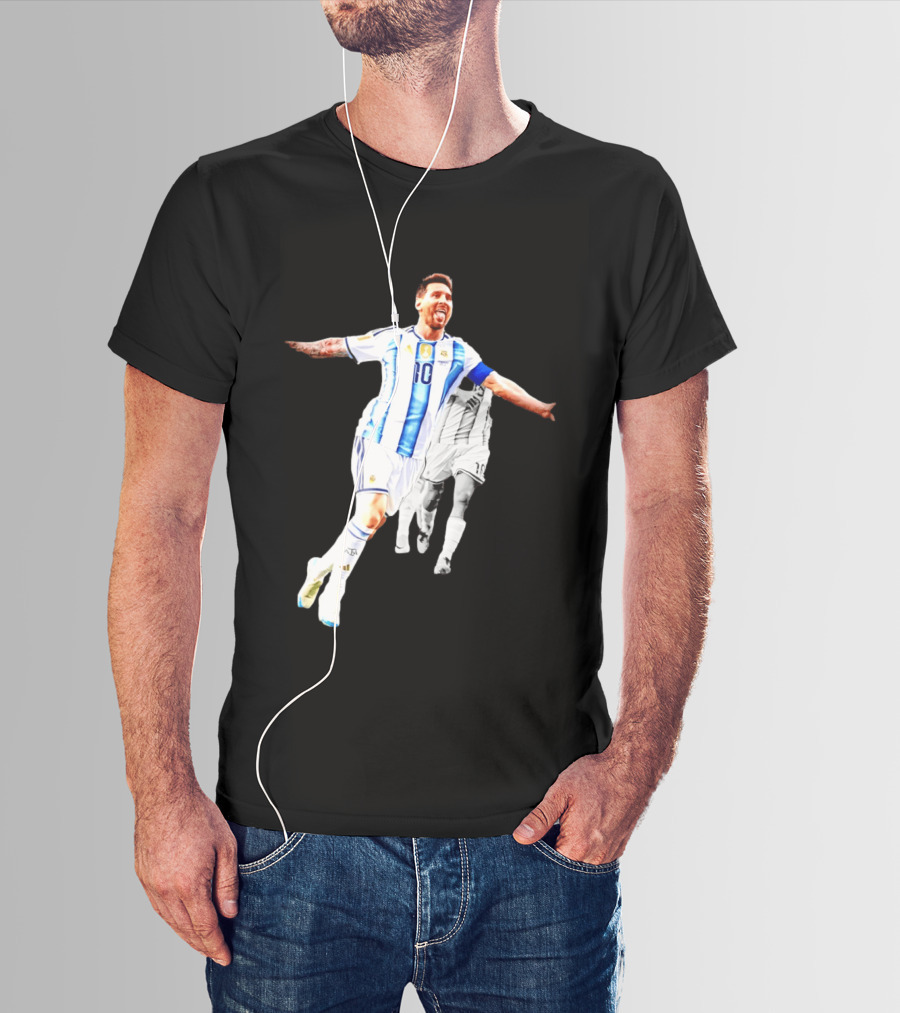 Lionel Messi Number 10 Argentina National Team Iconic Celebration T-Shirt