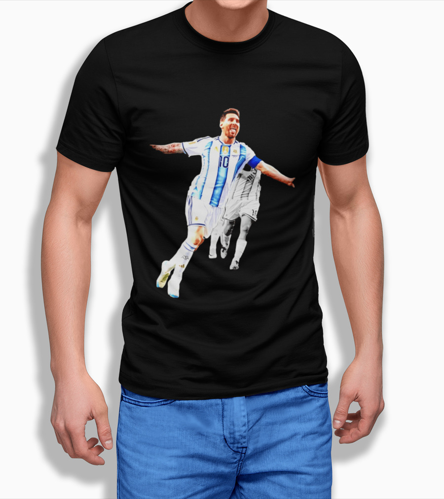 Lionel Messi Number 10 Argentina National Team Iconic Celebration T-Shirt