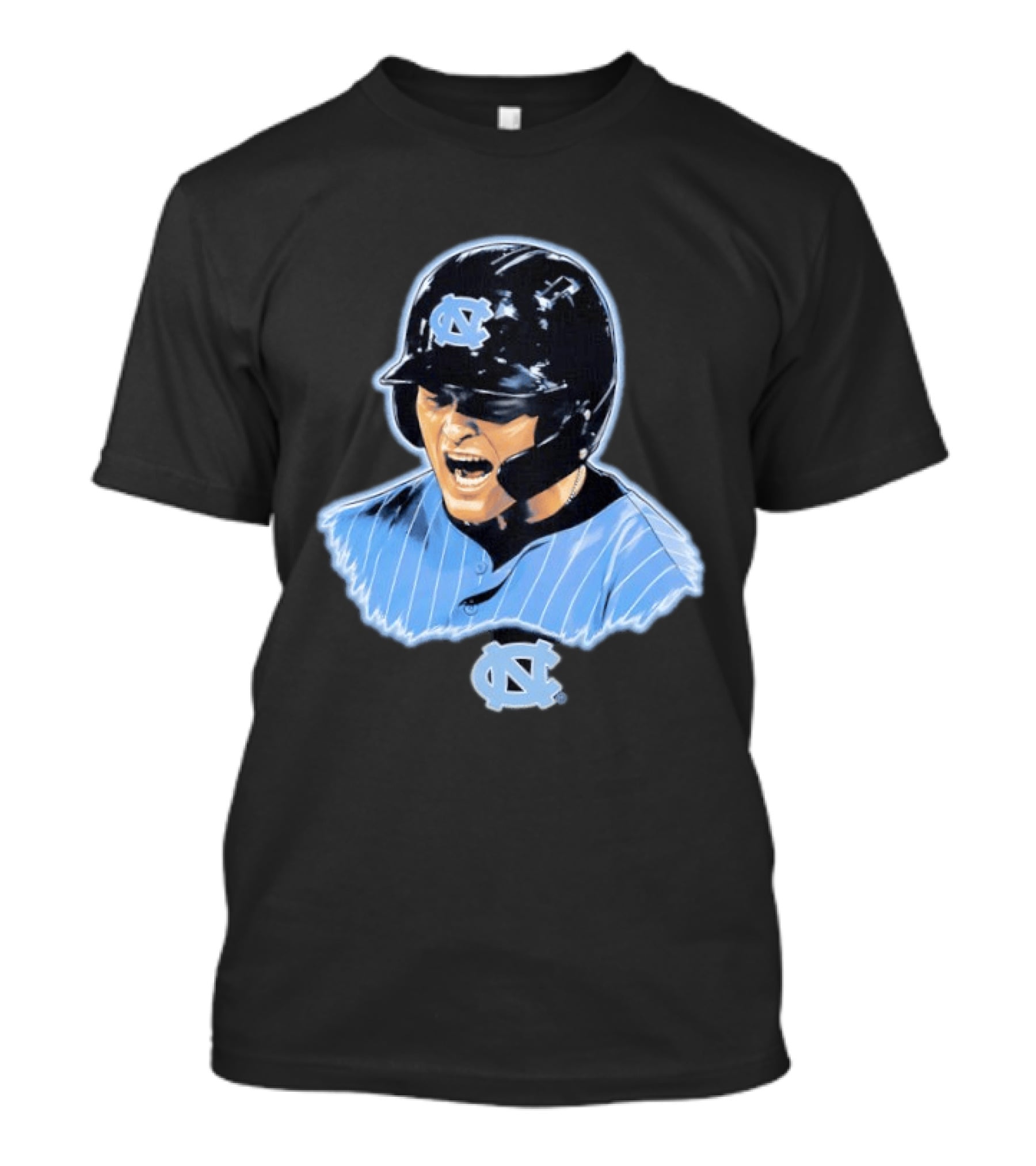 Macon Winslow North Carolina Tar Heels Baseball Player Helmet And Jersey T-Shirt