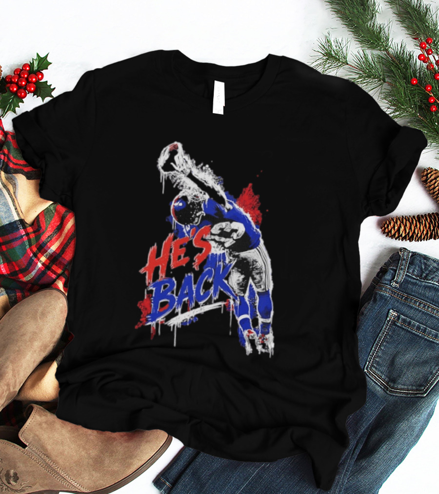 Odell Beckham Jr. He's Back 13 New York Giants Iconic Catch T-Shirt