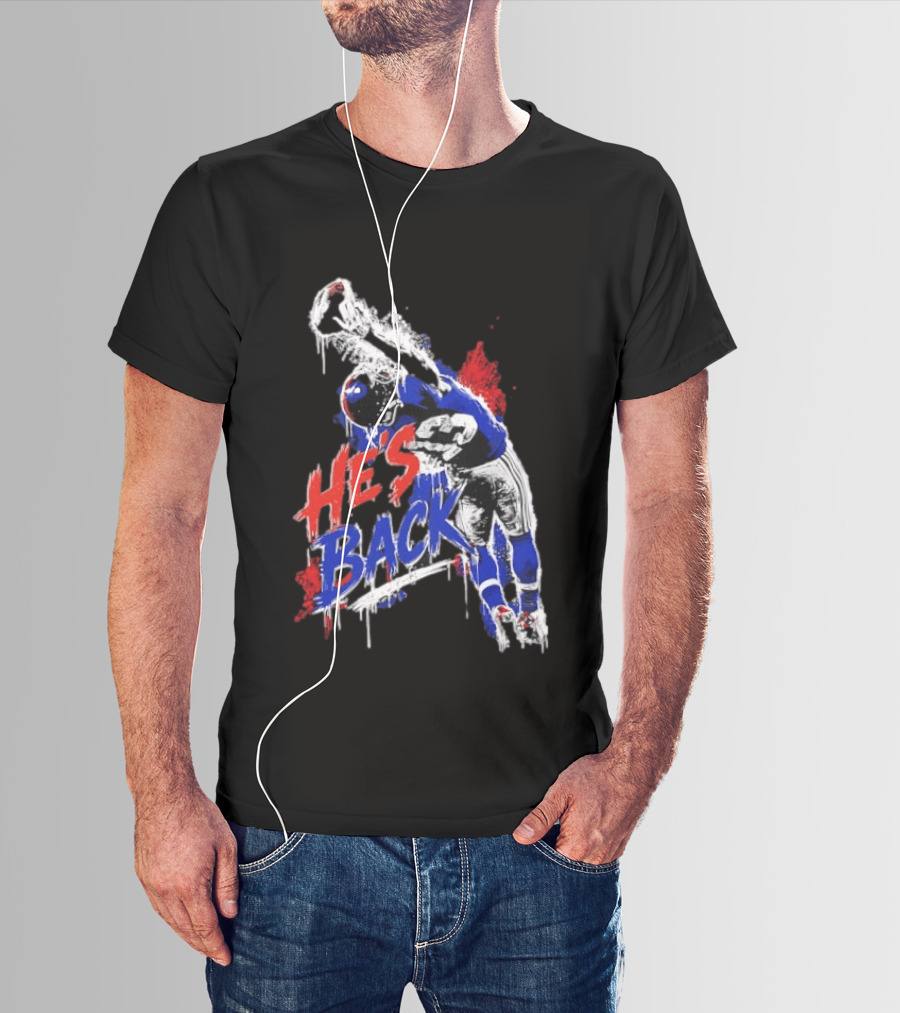 Odell Beckham Jr. He's Back 13 New York Giants Iconic Catch T-Shirt