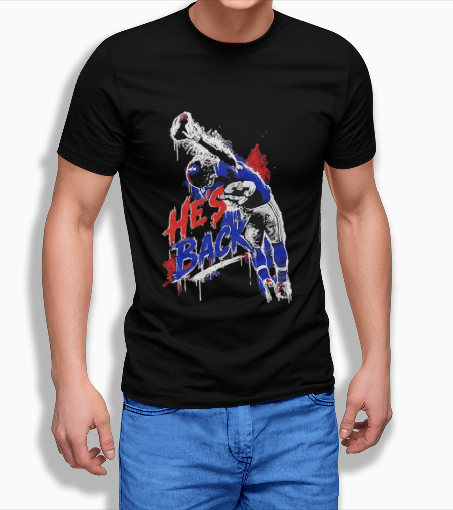 Odell Beckham Jr. He's Back 13 New York Giants Iconic Catch T-Shirt