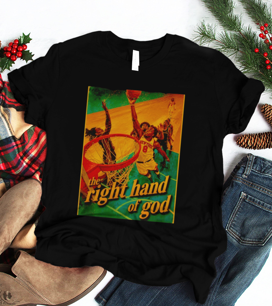 OG Anunoby New York Knicks Basketball The Right Hand Of God 2026 T-Shirt