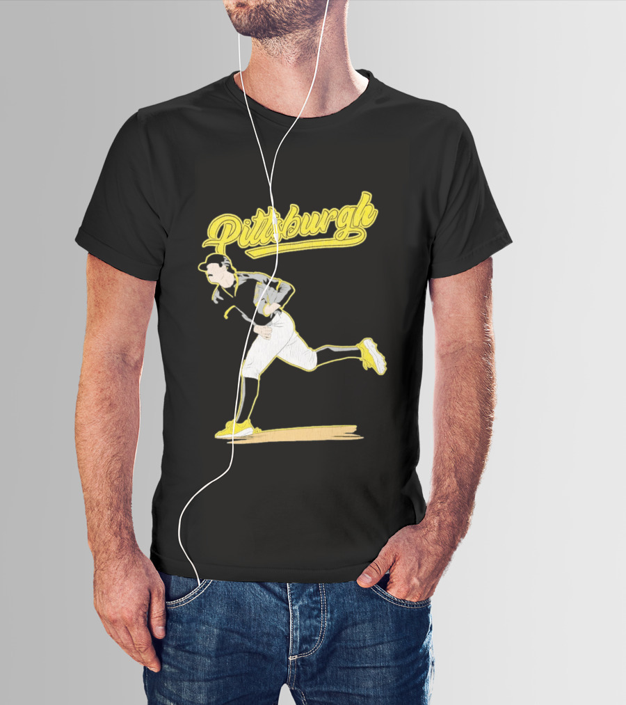 Pittsburgh Pirates Kent Tekulve Pitching Iconic Style Retro Baseball T-Shirt