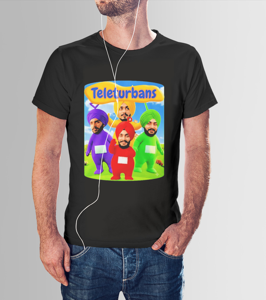 Teleturbans Colorful Characters Parody Featuring Turbans T-Shirt