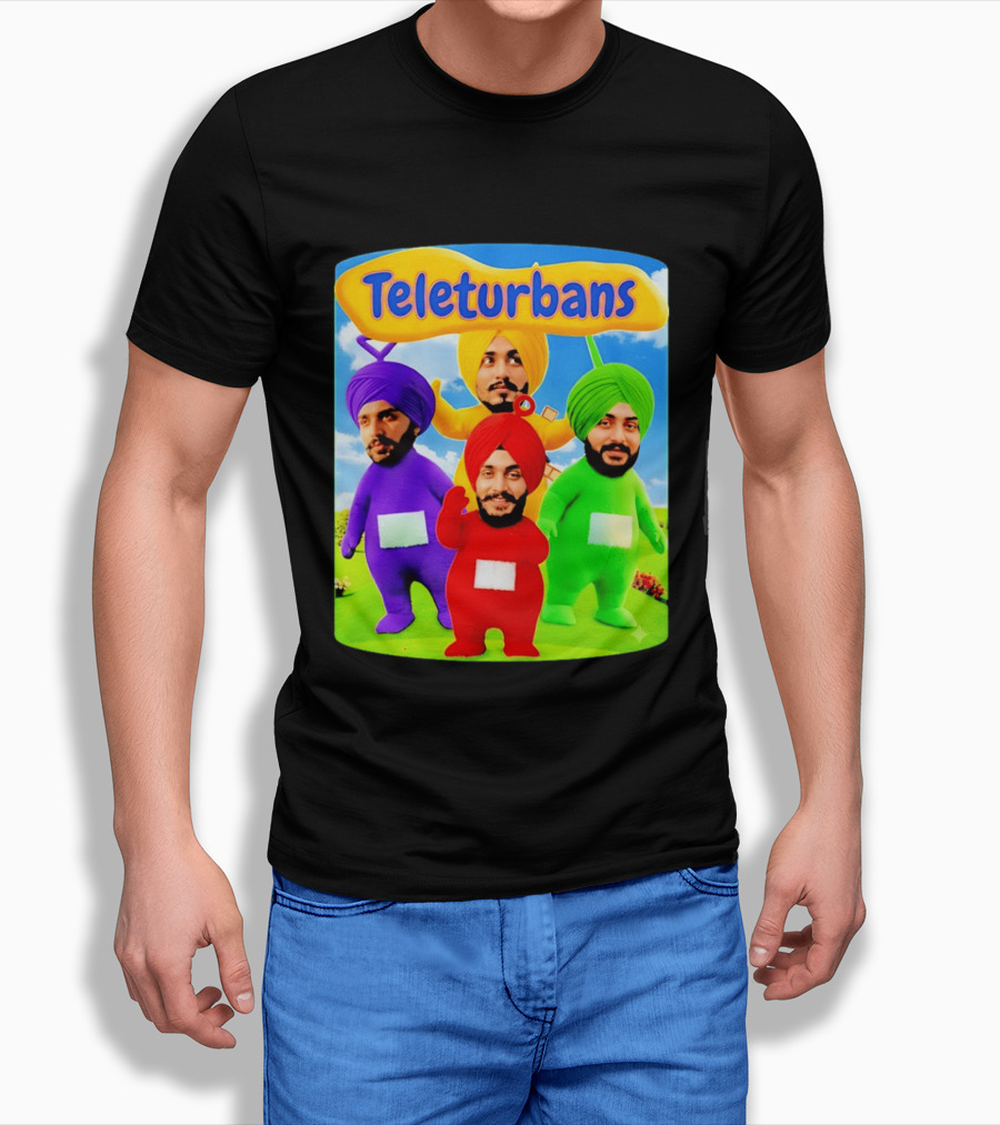 Teleturbans Colorful Characters Parody Featuring Turbans T-Shirt
