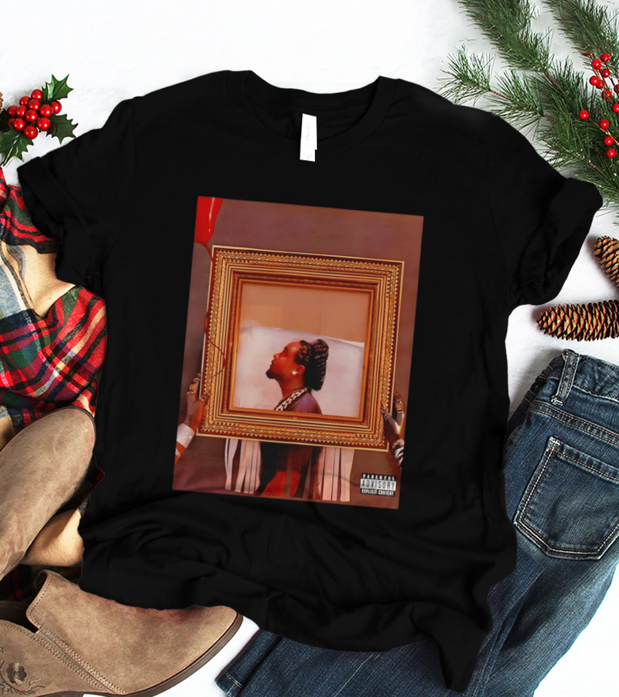 Wale Album Cover Parental Advisory Explicit Content Picture Frame T-Shirt