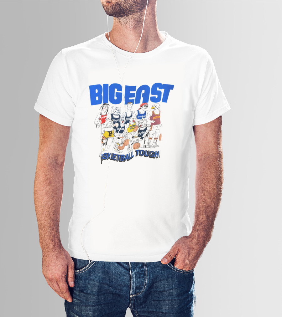Big East Basketball Teams Boston St John's Syracuse Villanova Pitt Husky Tough T-Shirt