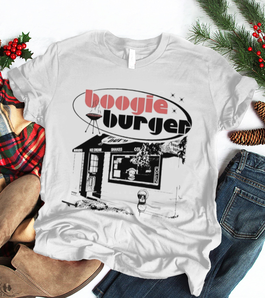 Boogie Burger Diner Fast Food Grill Retro Vintage Restaurant T-Shirt