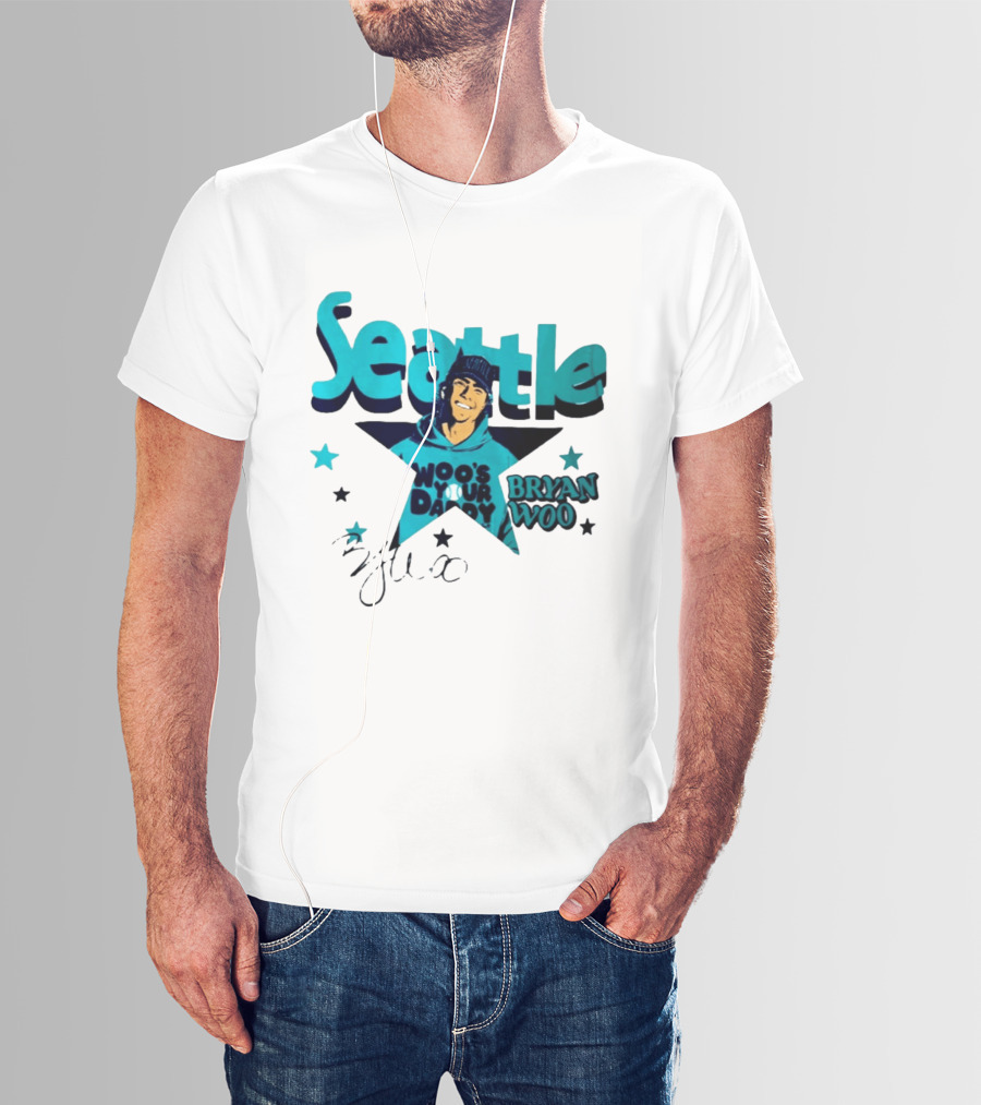 Seattle Mariners Bryan Woo Woo's Your Daddy T-Shirt