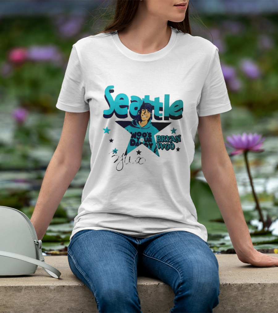 Seattle Mariners Bryan Woo Woo's Your Daddy T-Shirt