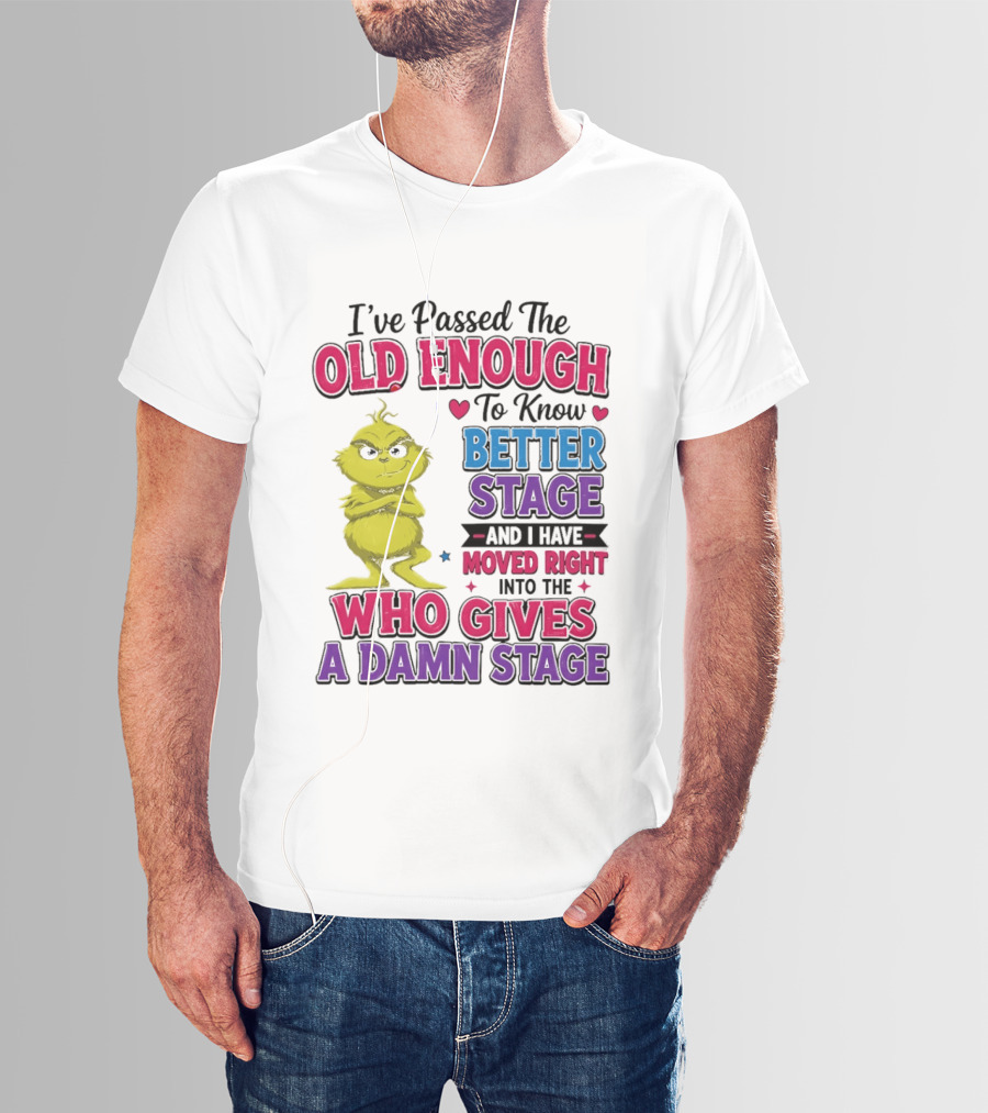 Passed The Old Enough To Know Better Moved Right Into The Who Gives A Damn Stage T-Shirt