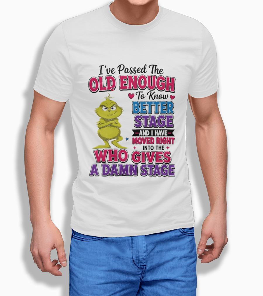 Passed The Old Enough To Know Better Moved Right Into The Who Gives A Damn Stage T-Shirt
