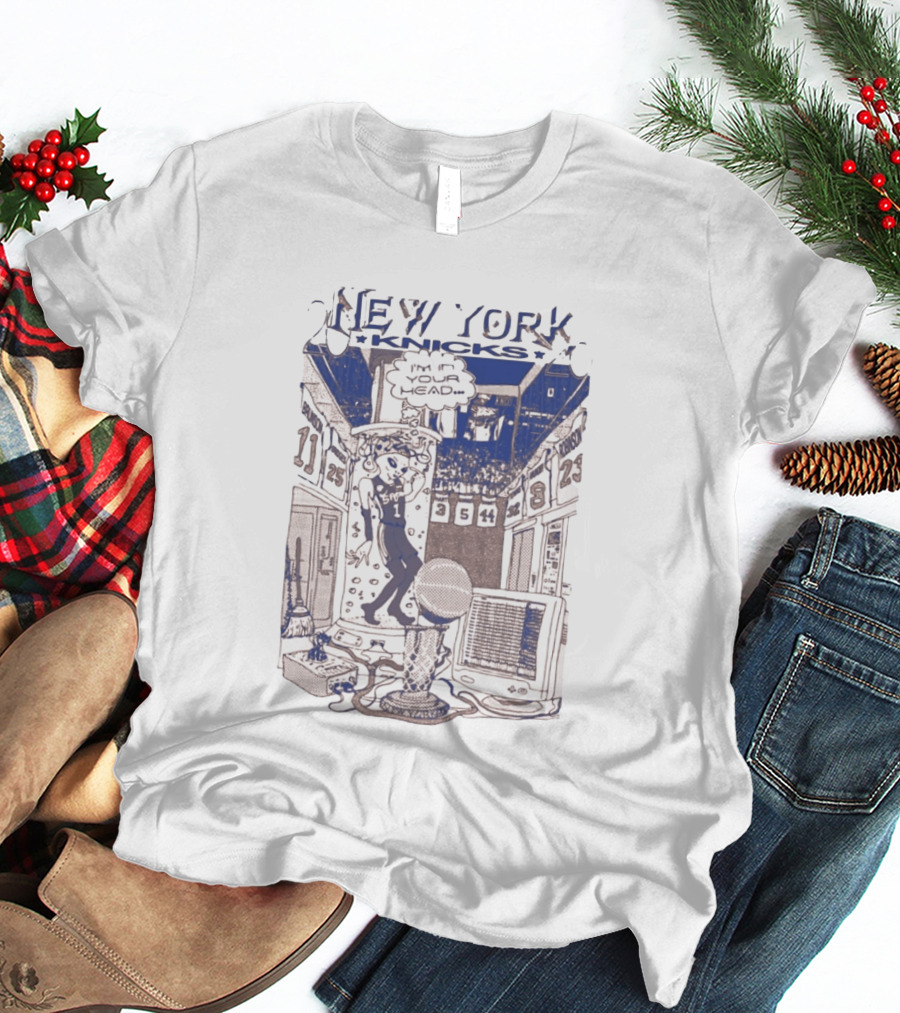 New York Knicks I'm In You Head Alien Basketball T-Shirt