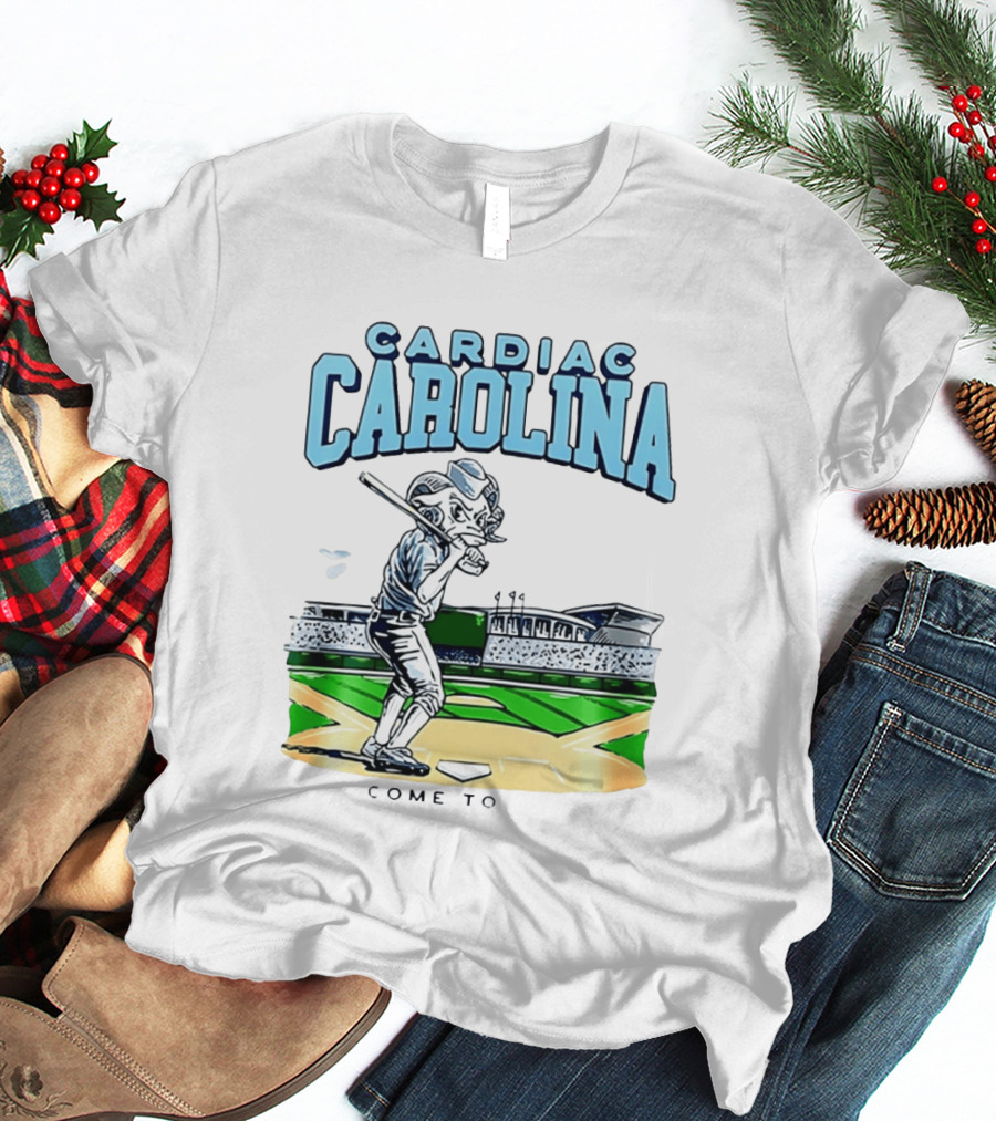 Cardiac Carolina Come To Omaha North Carolina Tar Heels X Cardiac Carolina Welcome To Omaha 2026 T-Shirt