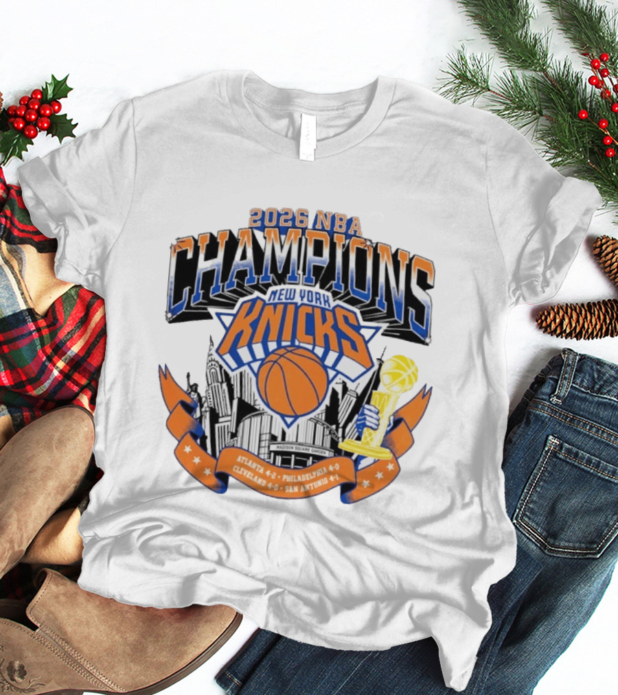 2026 NBA Champions New York Knicks Madison Square Garden T-Shirt