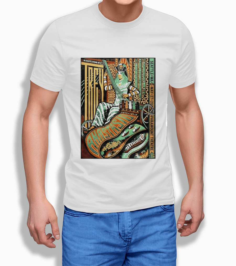 Trey Anastasio Acoustic Evening Seattle WA May 27 2026 Paramount Theatre T-Shirt