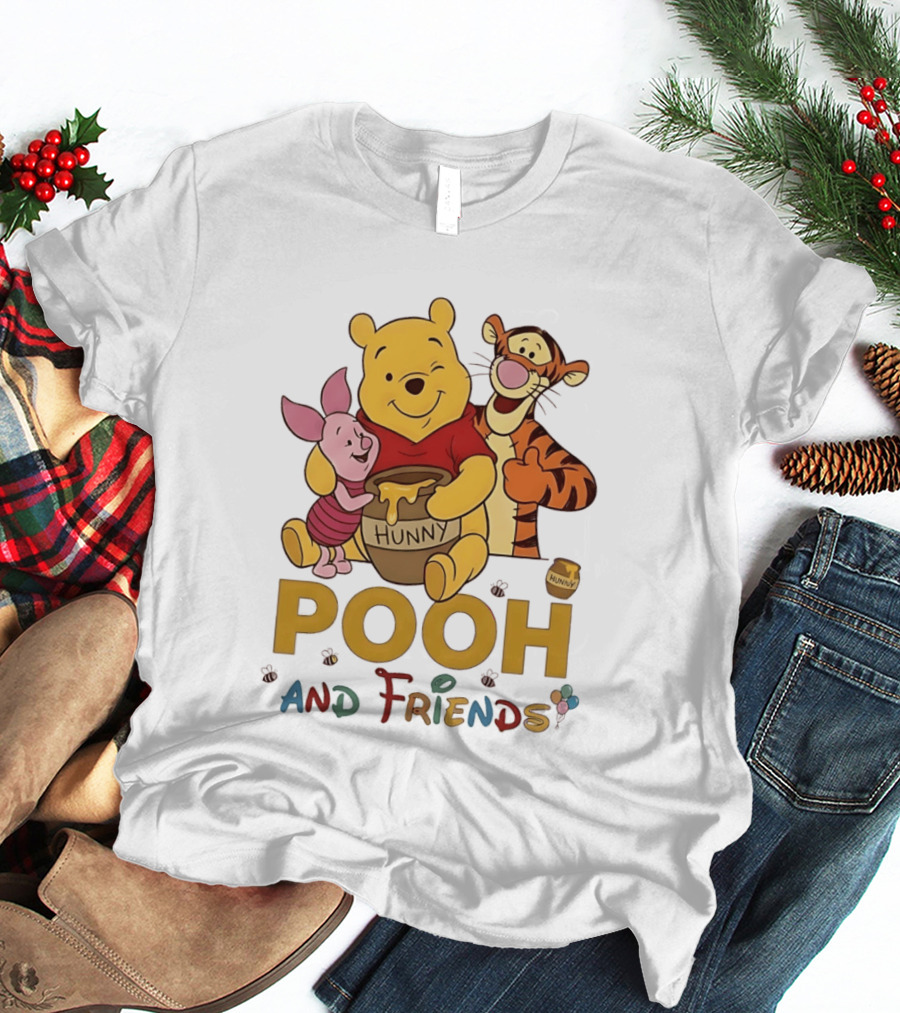 Pooh And Friends Hunny Pot Tigger Piglet T-Shirt
