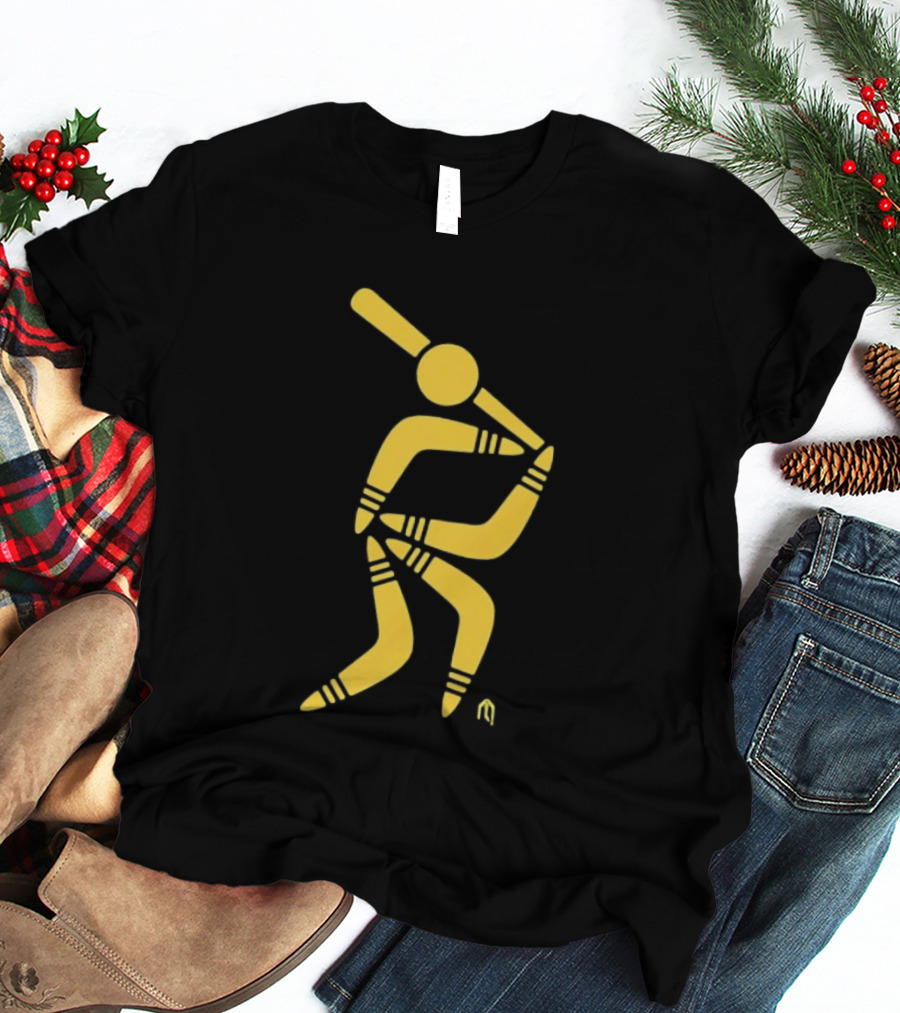 Aussie Baseball Players Boomerang T-Shirt