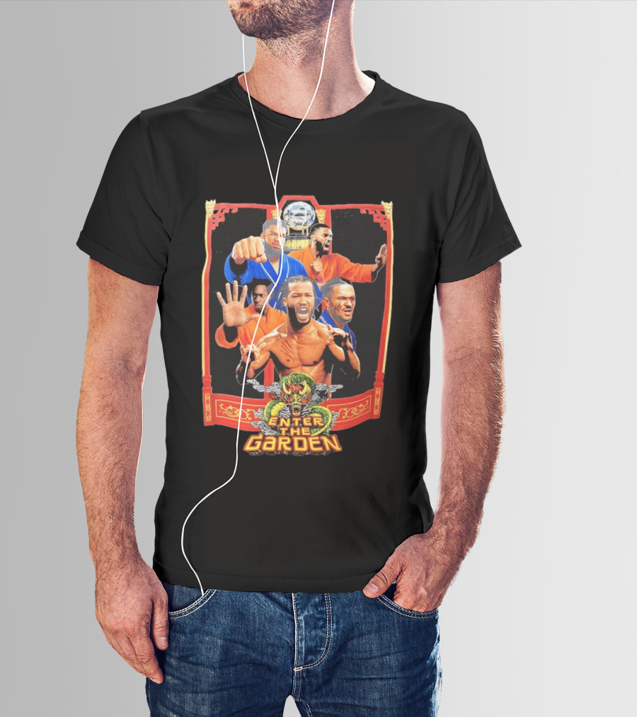 Jalen Brunson Karl Anthony Towns Mikal Bridges Josh Hart Enter The Garden Knicks Basketball T-Shirt