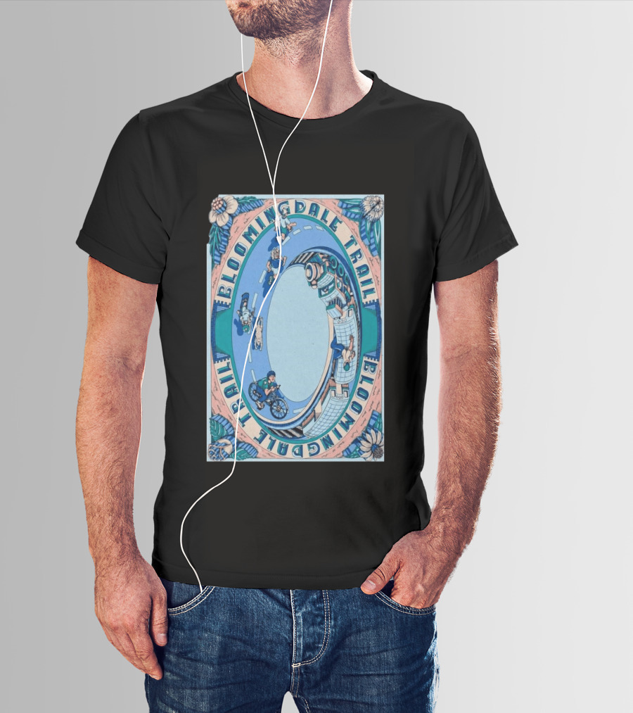 Bloomingdale Trail Scenic Pathway Bicycle Adventure Signed T-Shirt