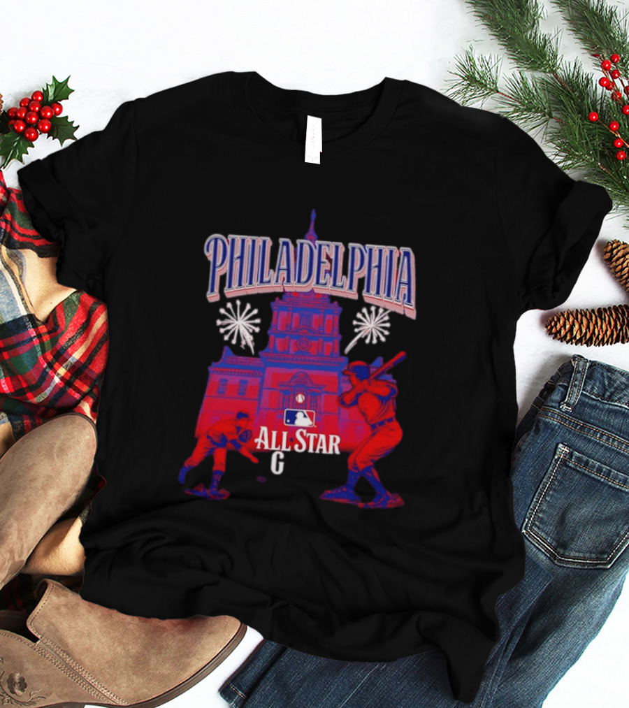 Philadelphia MLB All Star Game 2026 Independence Hall Baseball T-Shirt