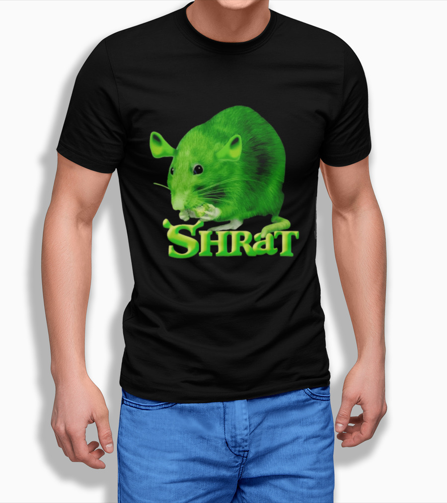Shrat Chaos Potato Meme Shrek Rat Green Rodent Hybrid T-Shirt