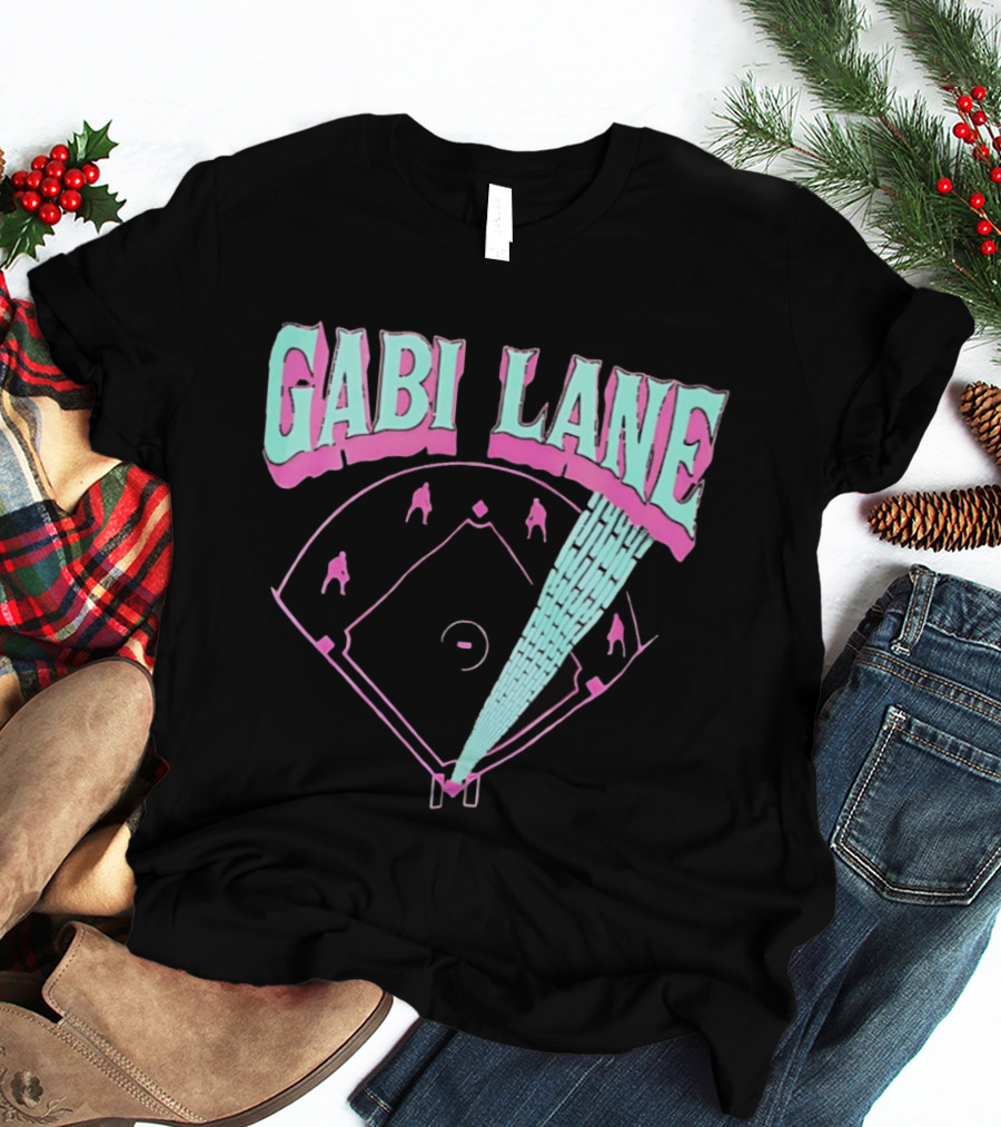 Gabi Lane Baseball Field Diamond Players T-Shirt