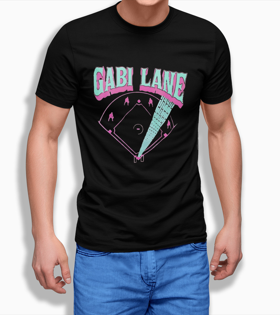 Gabi Lane Baseball Field Diamond Players T-Shirt