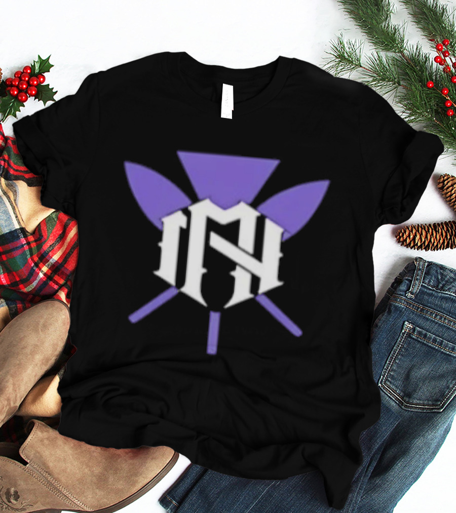 The Nightmarcher NH Purple And White Symbol With Spears T-Shirt