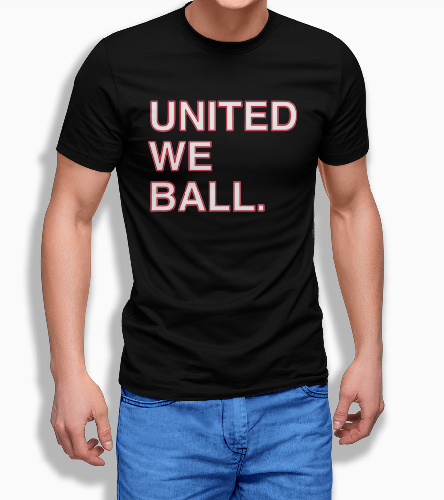 United We Ball Basketball Teamwork Sports Motivation T-Shirt