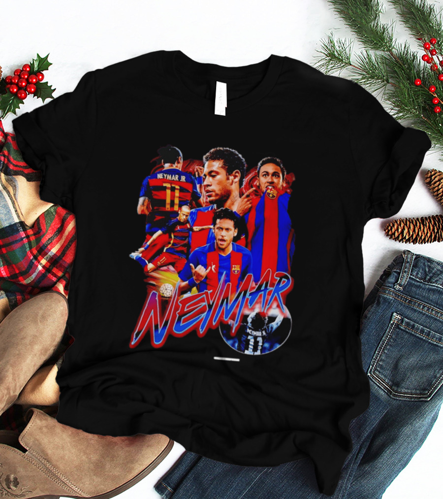 Neymar Jr Barcelona Iconic Football Legend T-Shirt