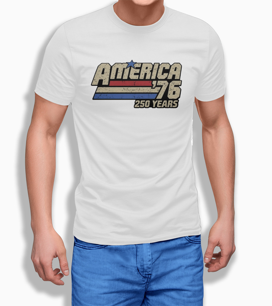 America '76 Vintage Patriotic 250 Years Celebration T-Shirt