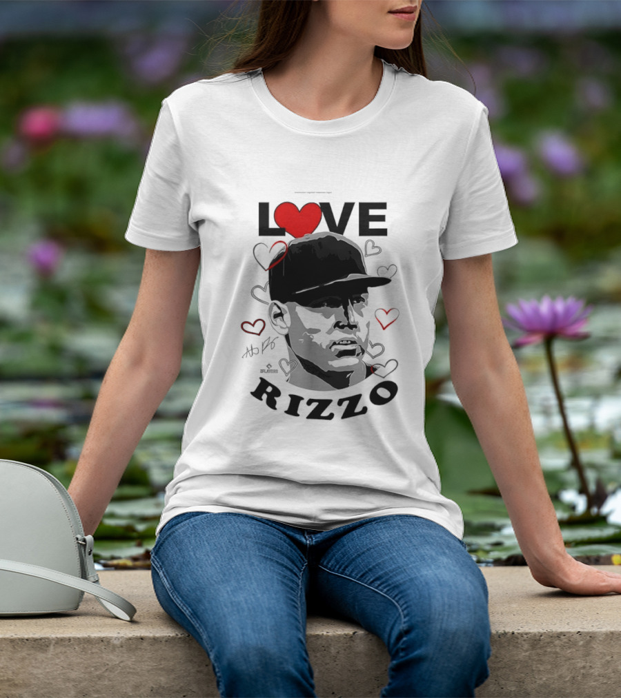 Love Heart Anthony Rizzo New York Yankees Baseball T-Shirt