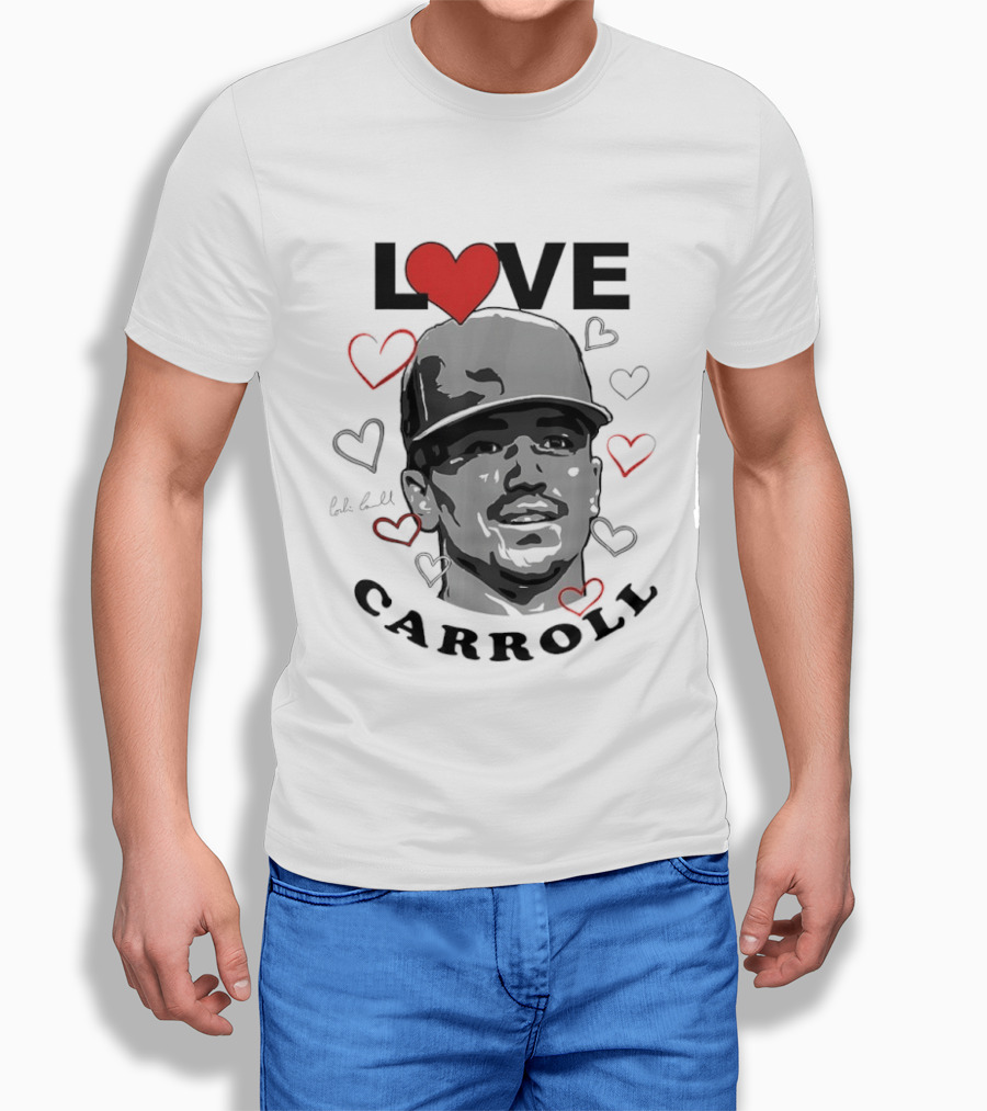Love Corbin Carroll Heart Baseball Arizona Diamondbacks T-Shirt