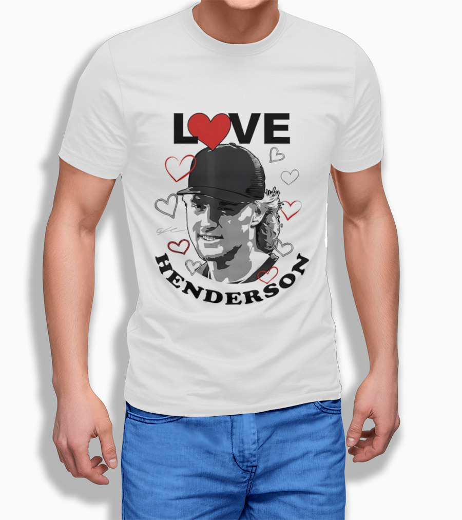 Love Gunnar Henderson Baltimore Orioles Baseball Heart T-Shirt