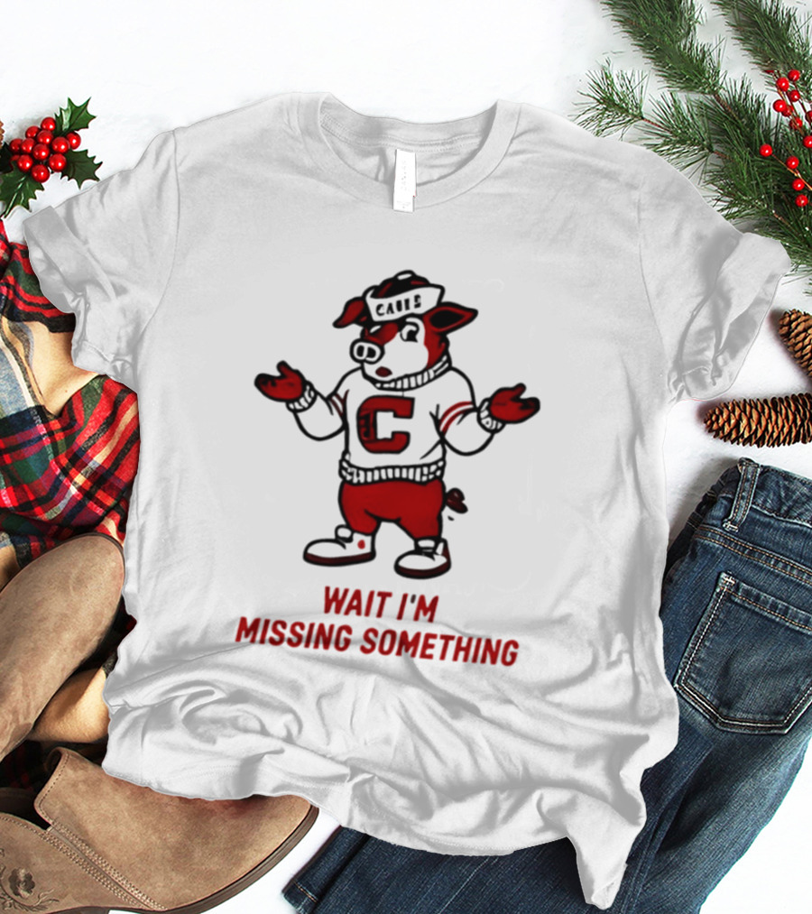Carolina Hurricanes Wait I'm Missing Something 2026 NHL Hockey C Sweater Pig T-Shirt