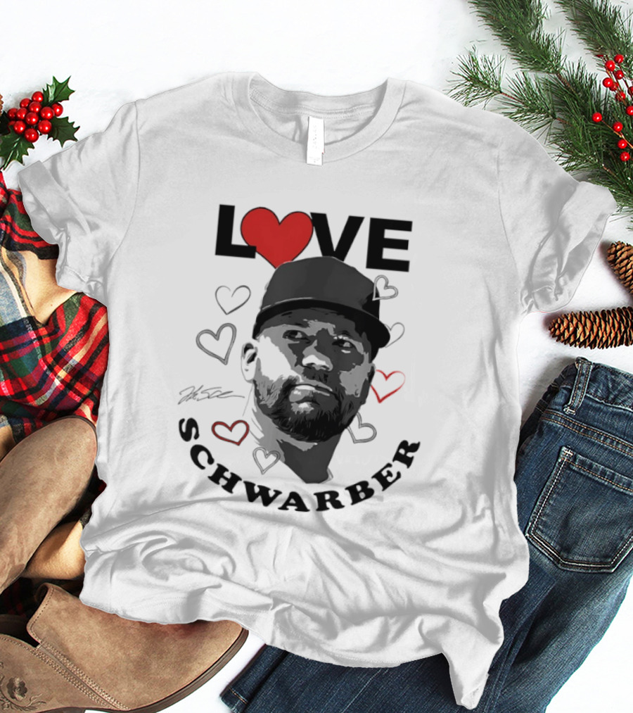 Love Kyle Schwarber Philadelphia Baseball Heart T-Shirt