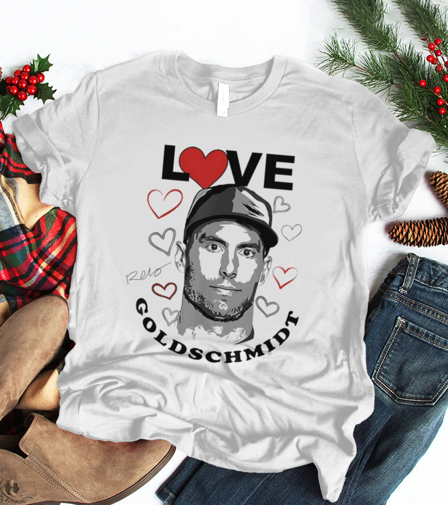 Love Paul Goldschmidt Heart Baseball T-Shirt