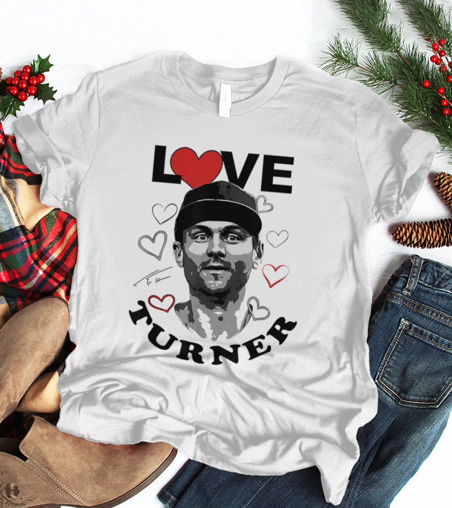 LOVE Trea Turner Philadelphia Phillies Baseball Heart T-Shirt