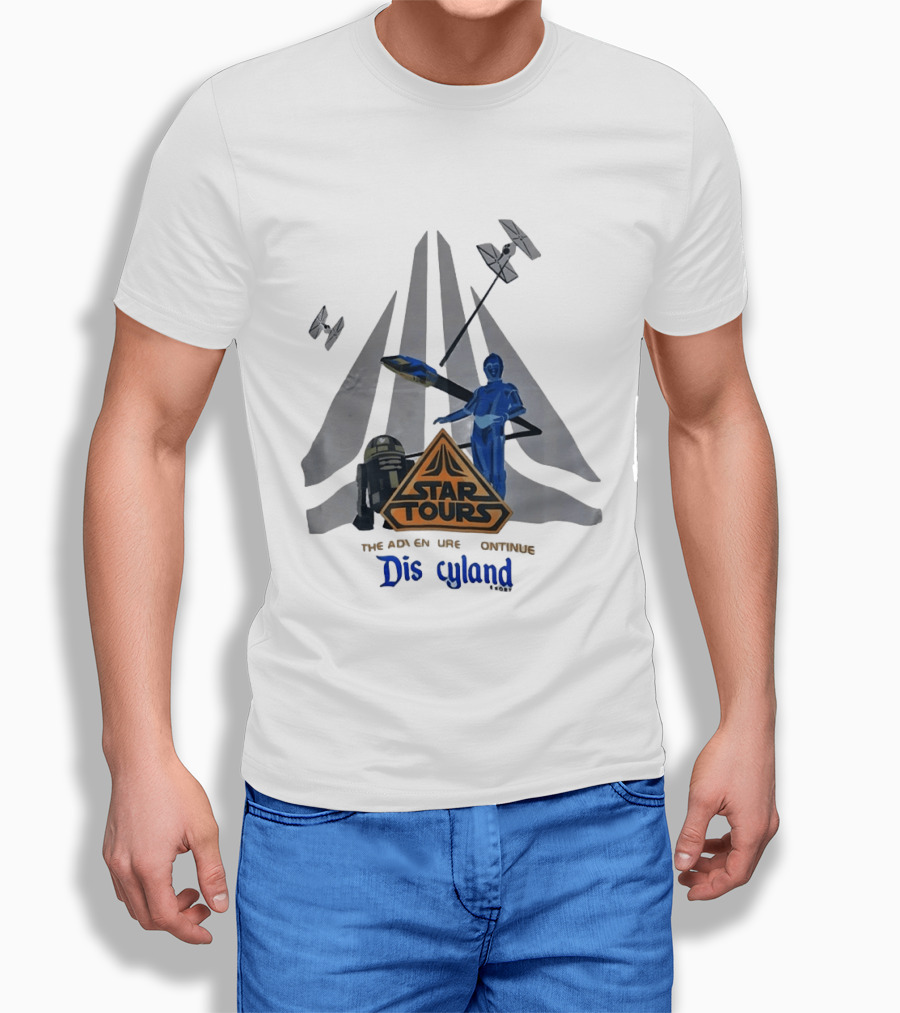 Star Tours The Adventures Continue Disneyland C 3PO R2 D2 T-Shirt