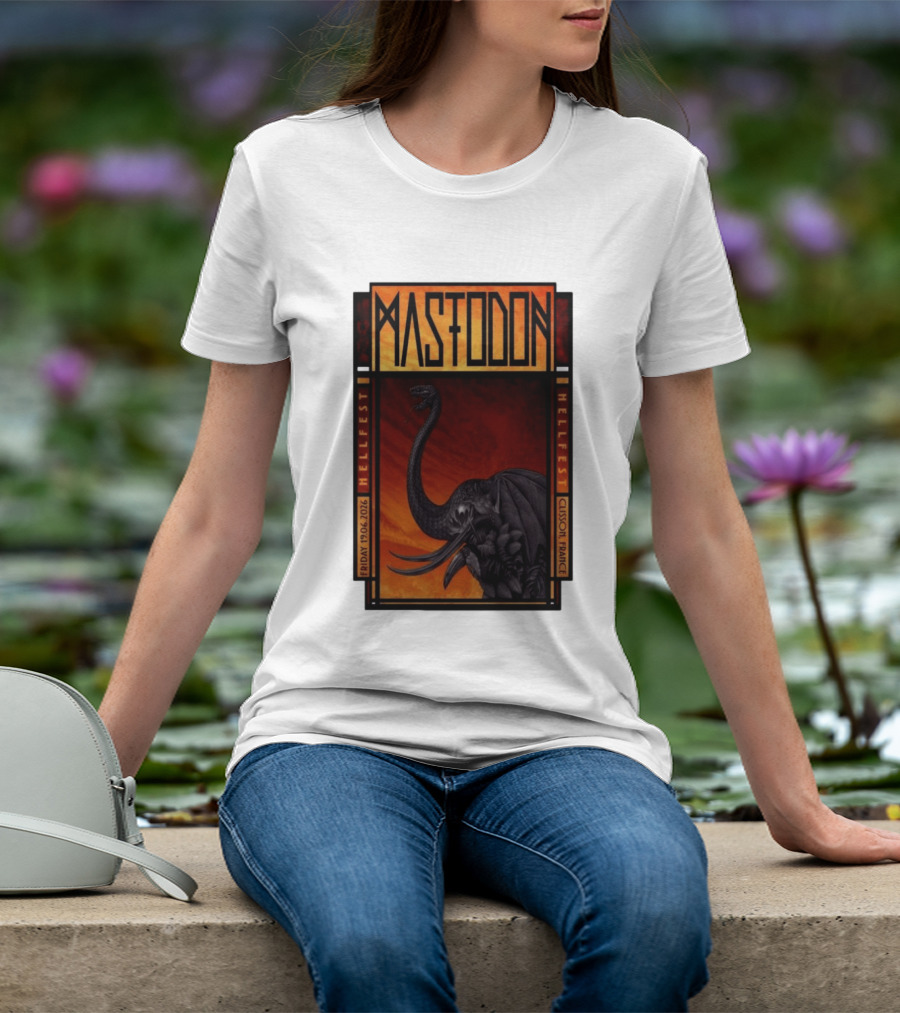 Mastodon Hellfest Clisson France June 19 2026 Dragon T-Shirt